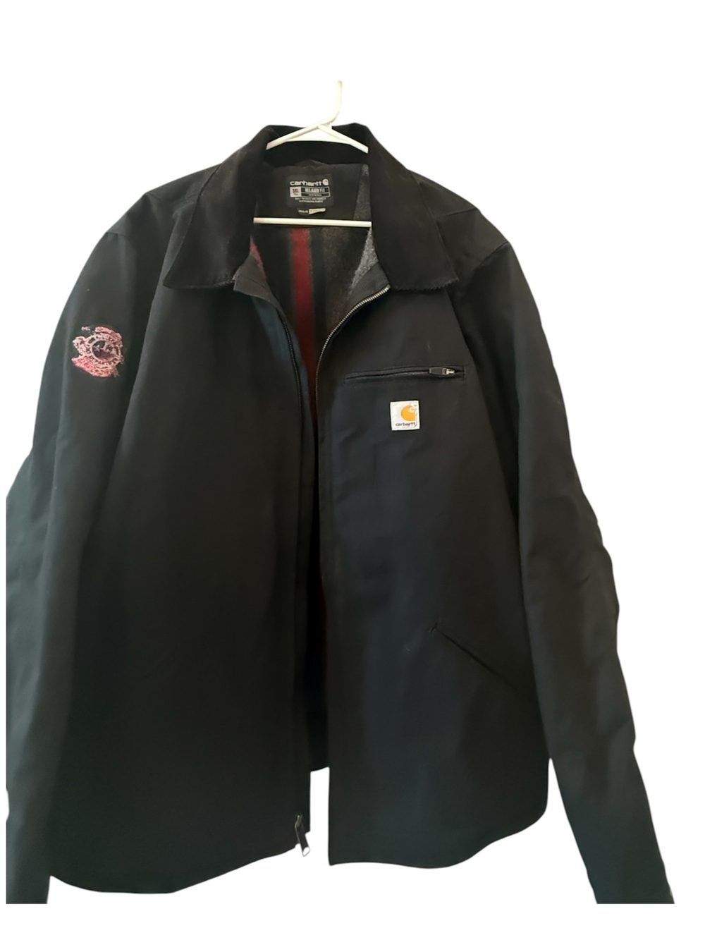 Carhartt Men’s Detroit Blanket Lined Black Work Jacket 3XL